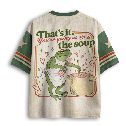 Baddiecat That's It You're Going In The Soup Mesh Jersey