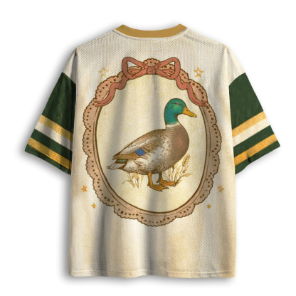 Baddiecat Thrifted Mallard Duck Mesh Jersey