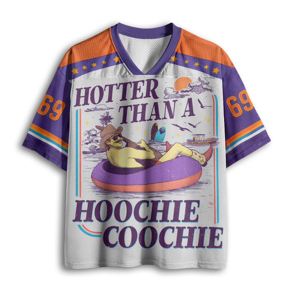 Baddiecat Hotter Than A Hoochie Coochie Mesh Jersey