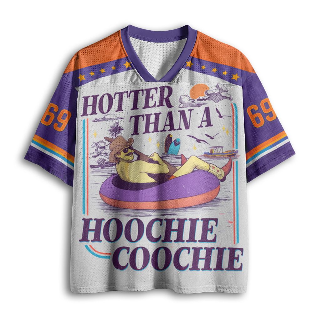 Baddiecat Hotter Than A Hoochie Coochie Mesh Jersey
