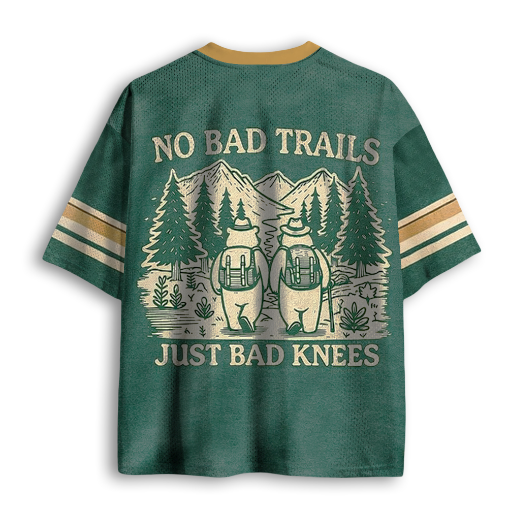 Baddiecat No Bad Trails Just Bad Knees Mesh Jersey