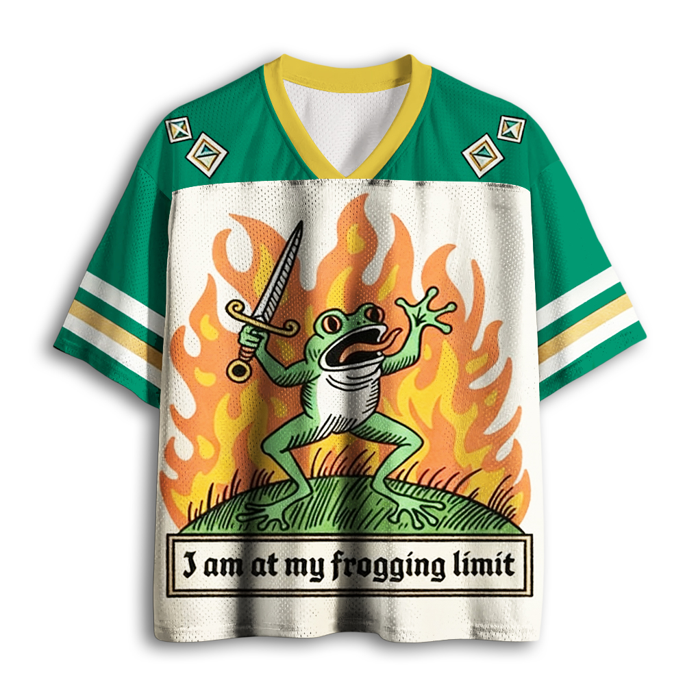 Baddiecat I Am At My Frogging Limit Mesh Jersey