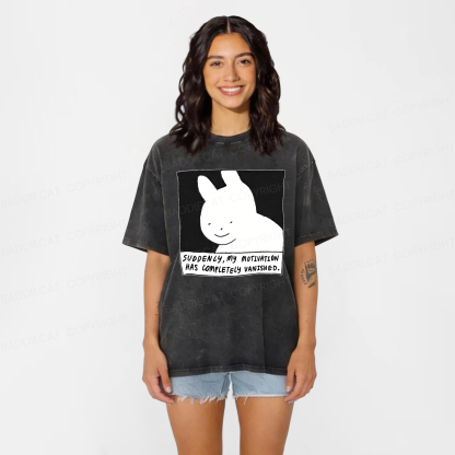 Baddiecat Suddenly My Motivation Has Completely Vanished Washed T-shirt