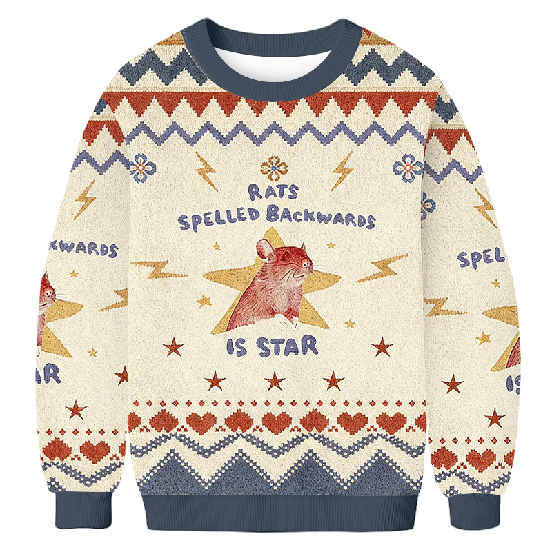 Baddiecat Rats Backwards Is Star Ugly Sweatshirt