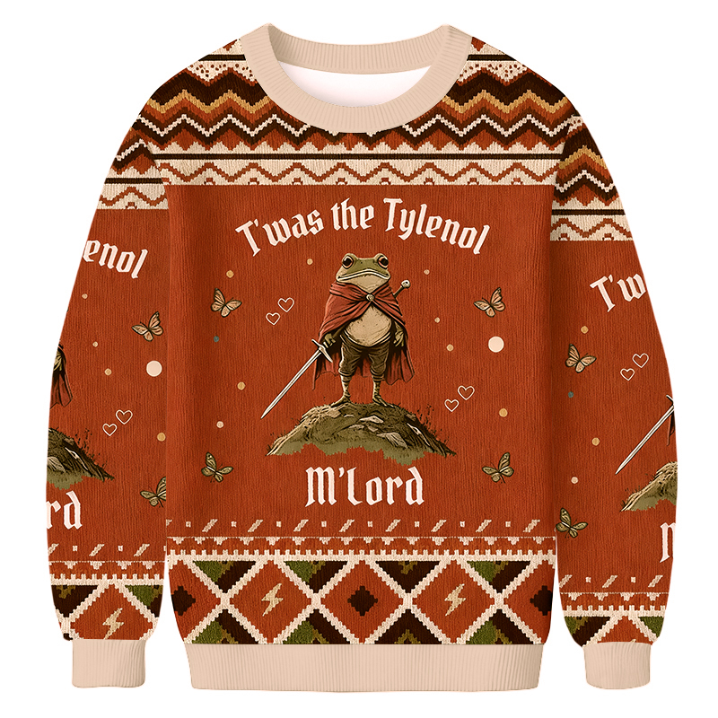 Baddiecat T'was The Tylenol M'Lord Ugly Sweatshirt