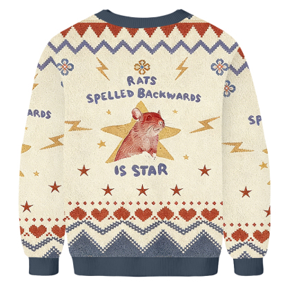 Baddiecat Rats Backwards Is Star Ugly Sweatshirt