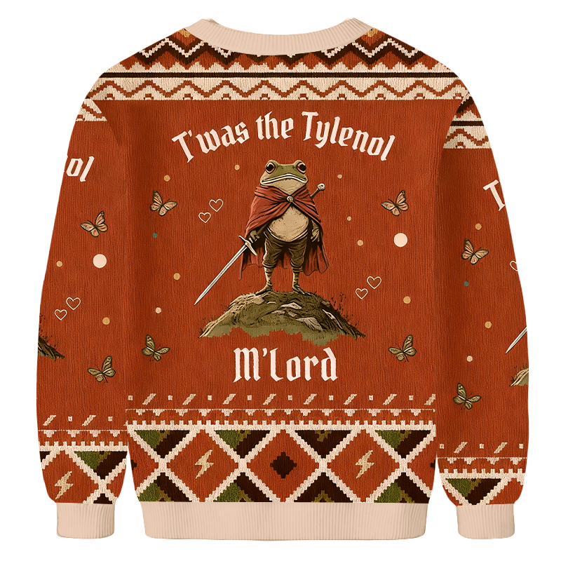 Baddiecat T'was The Tylenol M'Lord Ugly Sweatshirt