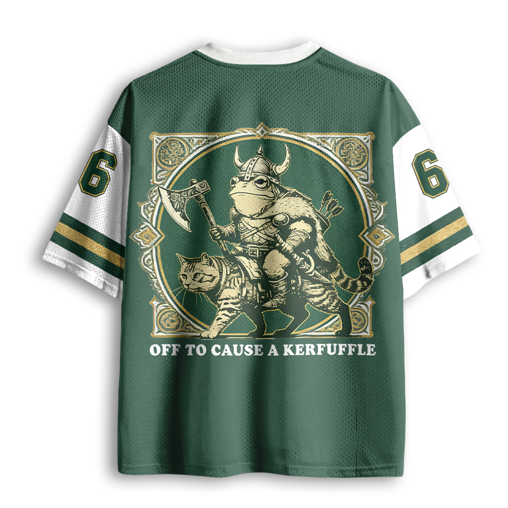 Baddiecat Off To Cause A Kerfuffle Mesh Jersey
