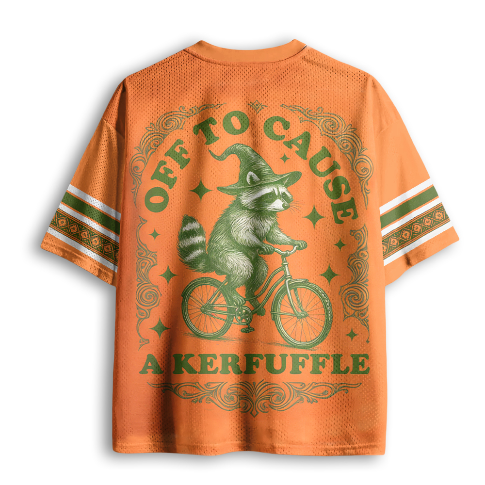 Baddiecat Off To Cause A Kerfuffle Mesh Jersey