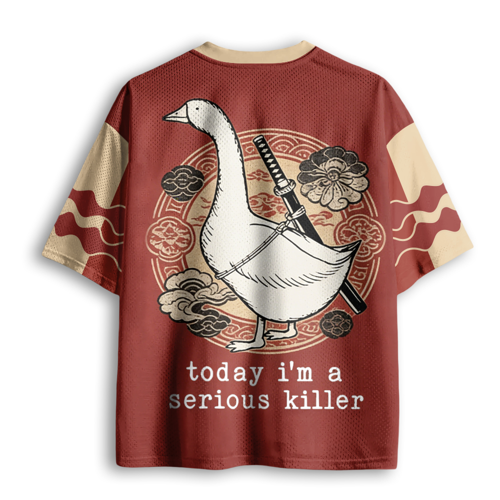 Baddiecat Today I'm A Serious Killer Mesh Jersey