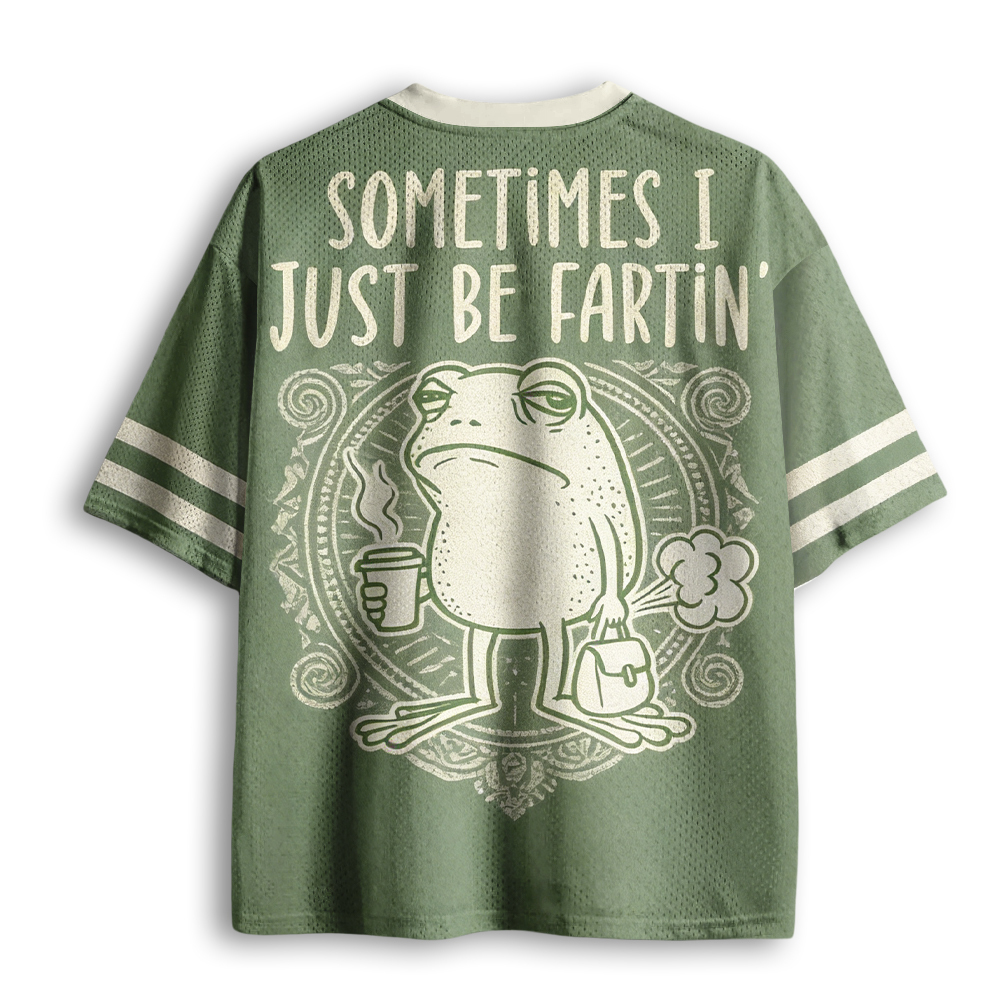 Baddiecat Sometimes I Just Be Fartin Mesh Jersey