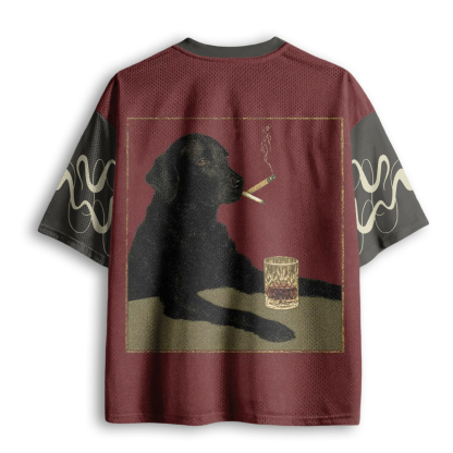 Baddiecat Smoking Dog Mesh Jersey