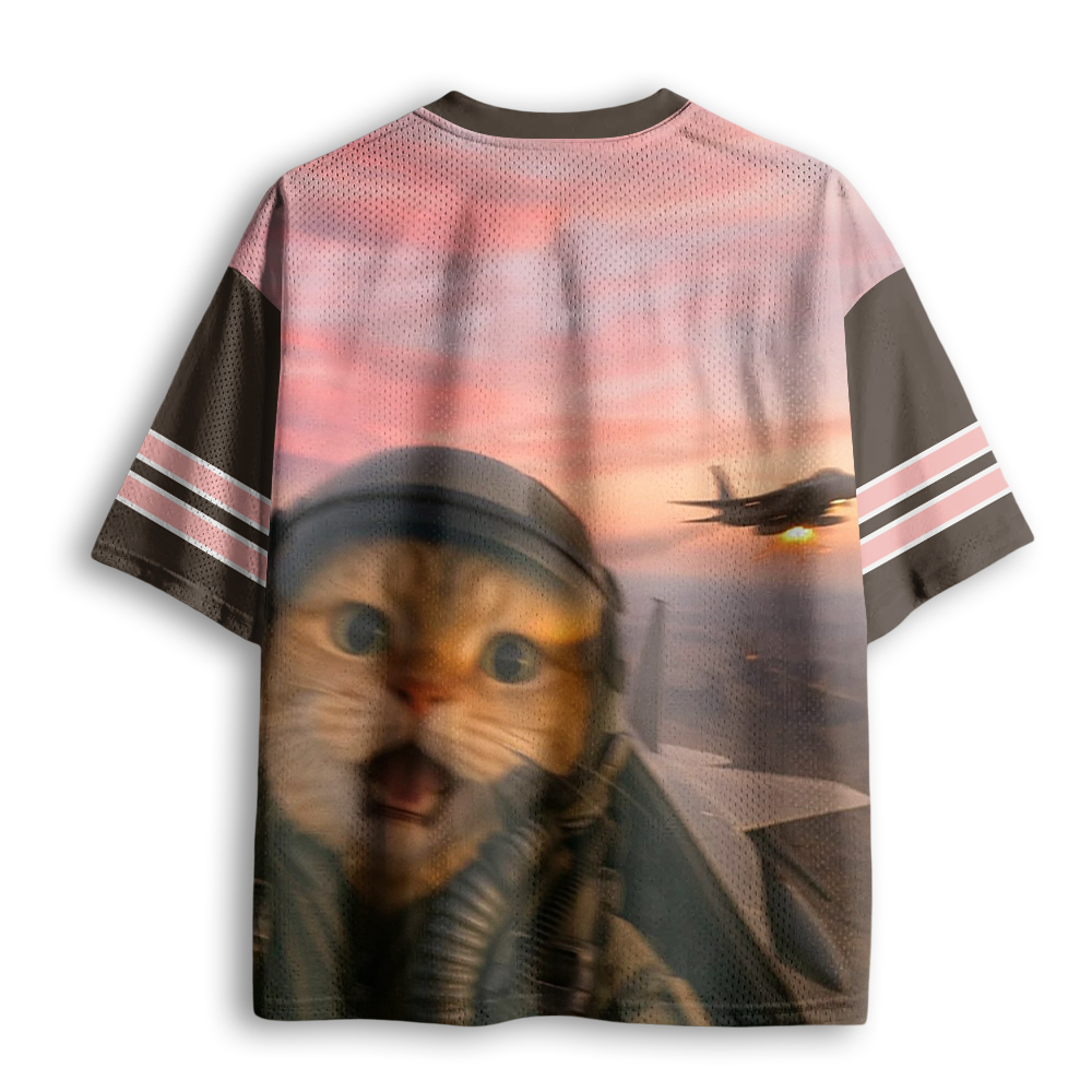 Baddiecat Top Gun Cat Mesh Jersey