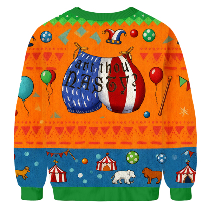 Baddiecat Art Thou NASTY Christmas Ugly Sweatshirt