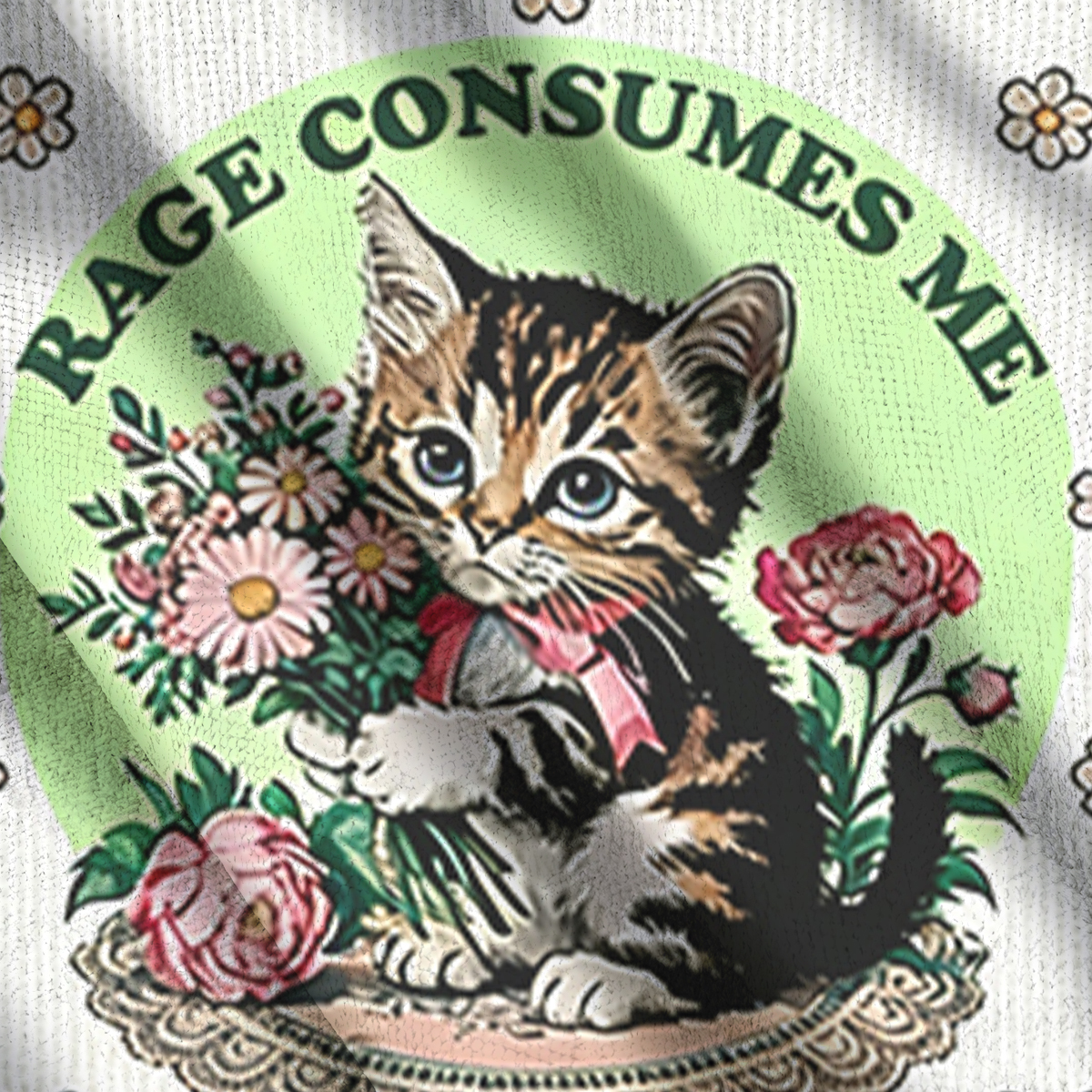 Baddiecat Anger Consumes Me Ugly Sweatshirt