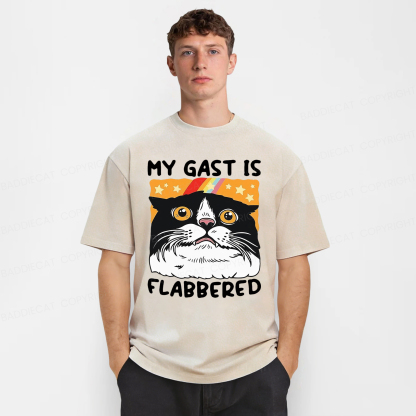 Baddiecat My Gast Is Flabbered Washed T-shirt