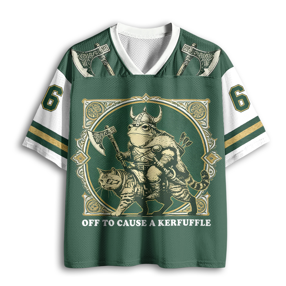 Baddiecat Off To Cause A Kerfuffle Mesh Jersey