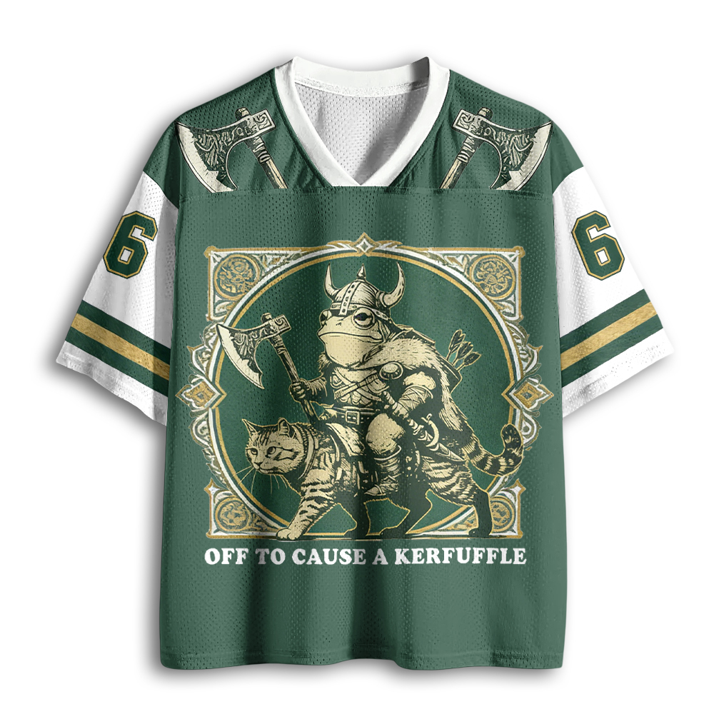 Baddiecat Off To Cause A Kerfuffle Mesh Jersey