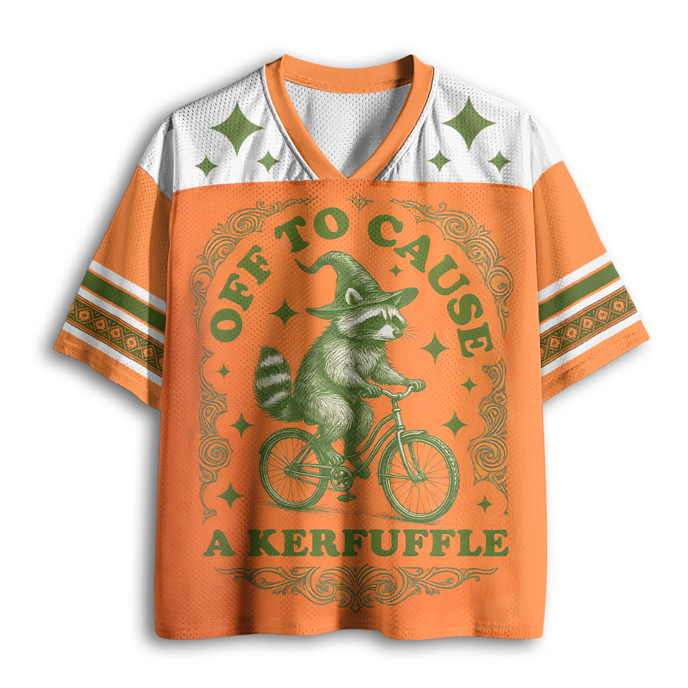 Baddiecat Off To Cause A Kerfuffle Mesh Jersey