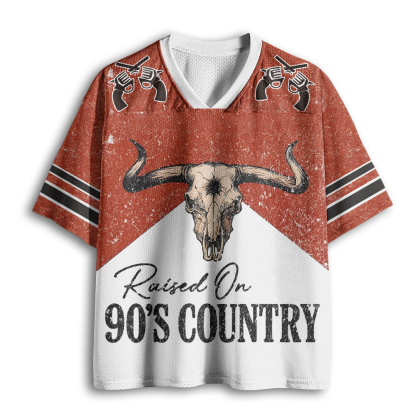 Baddiecat Raised On 90's Country Mesh Jersey