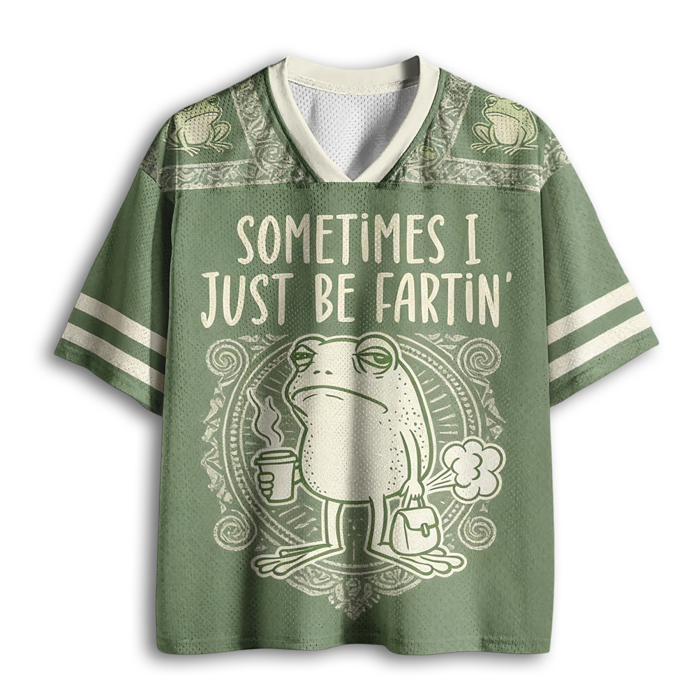 Baddiecat Sometimes I Just Be Fartin Mesh Jersey