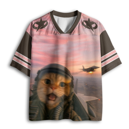 Baddiecat Top Gun Cat Mesh Jersey
