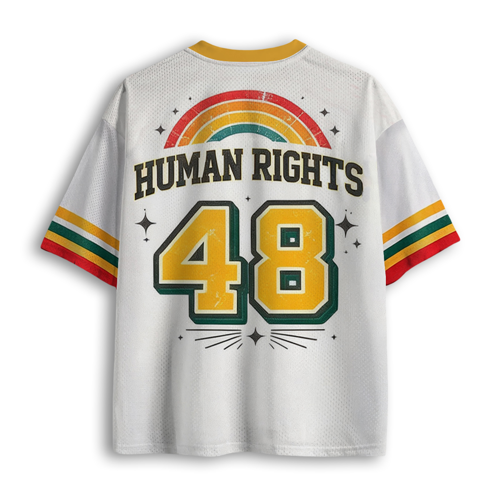 Baddiecat Big Fan Of Human Rights Mesh Jersey