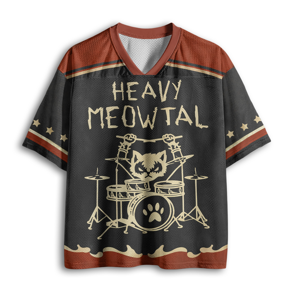 Baddiecat Heavy Meowtal Mesh Jersey