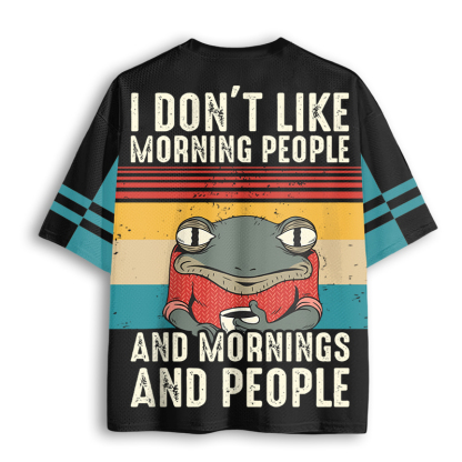 Baddiecat I Don't Like Morning People Mesh Jersey