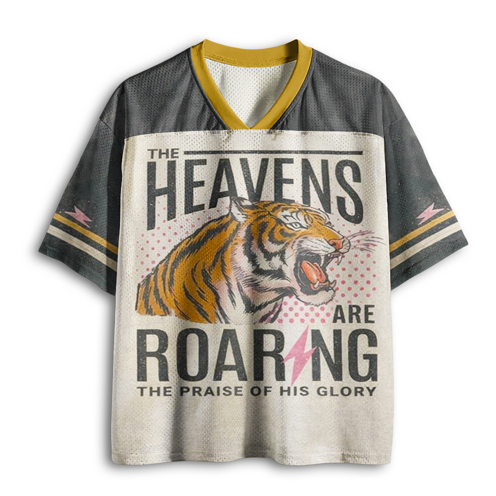 Baddiecat The Heavens Are Roaring The Praise Of His Clory Mesh Jersey