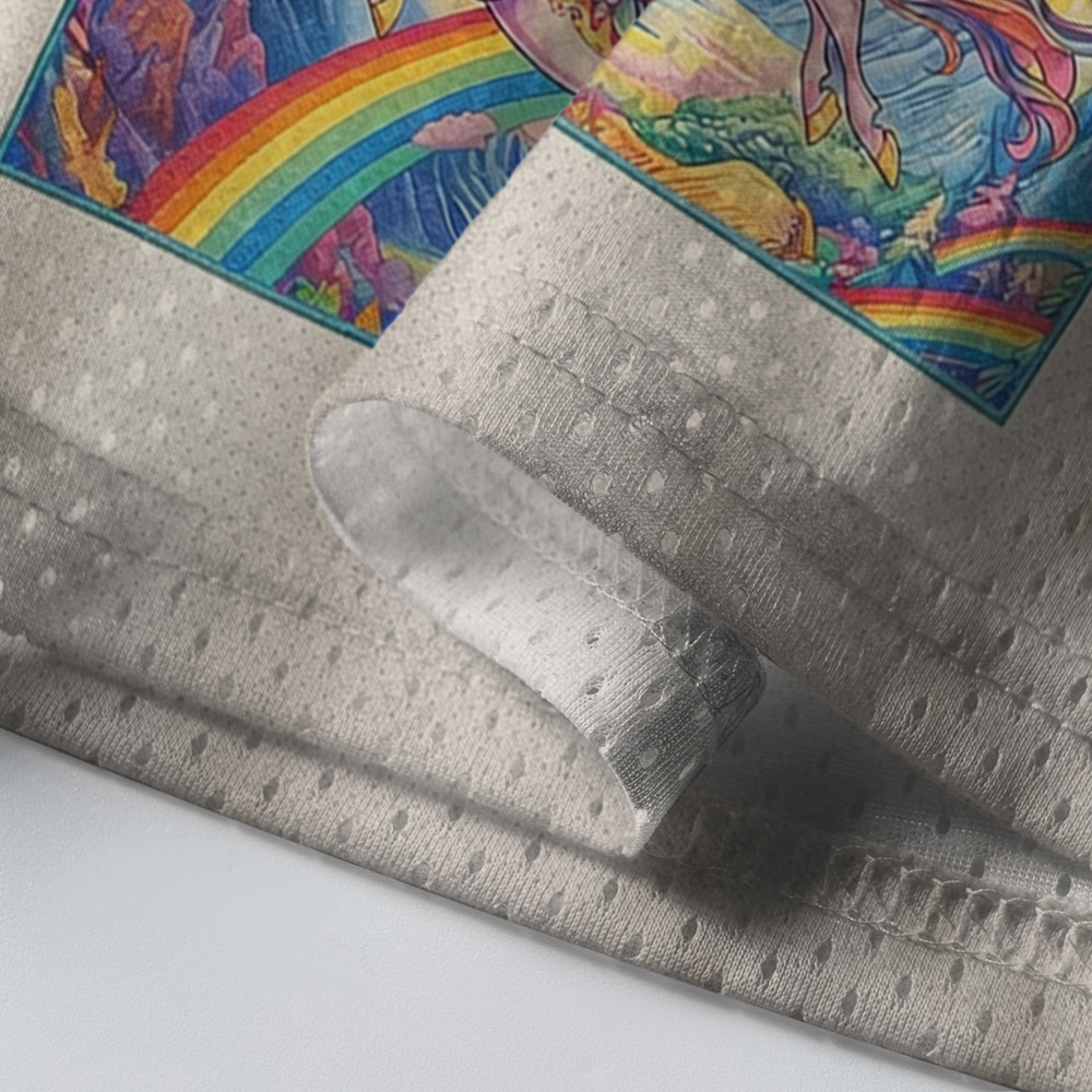 Baddiecat Ketamine Rainbow Unicorn Mesh Jersey
