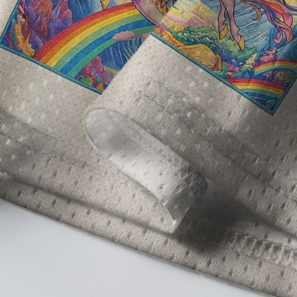 Baddiecat Ketamine Rainbow Unicorn Mesh Jersey