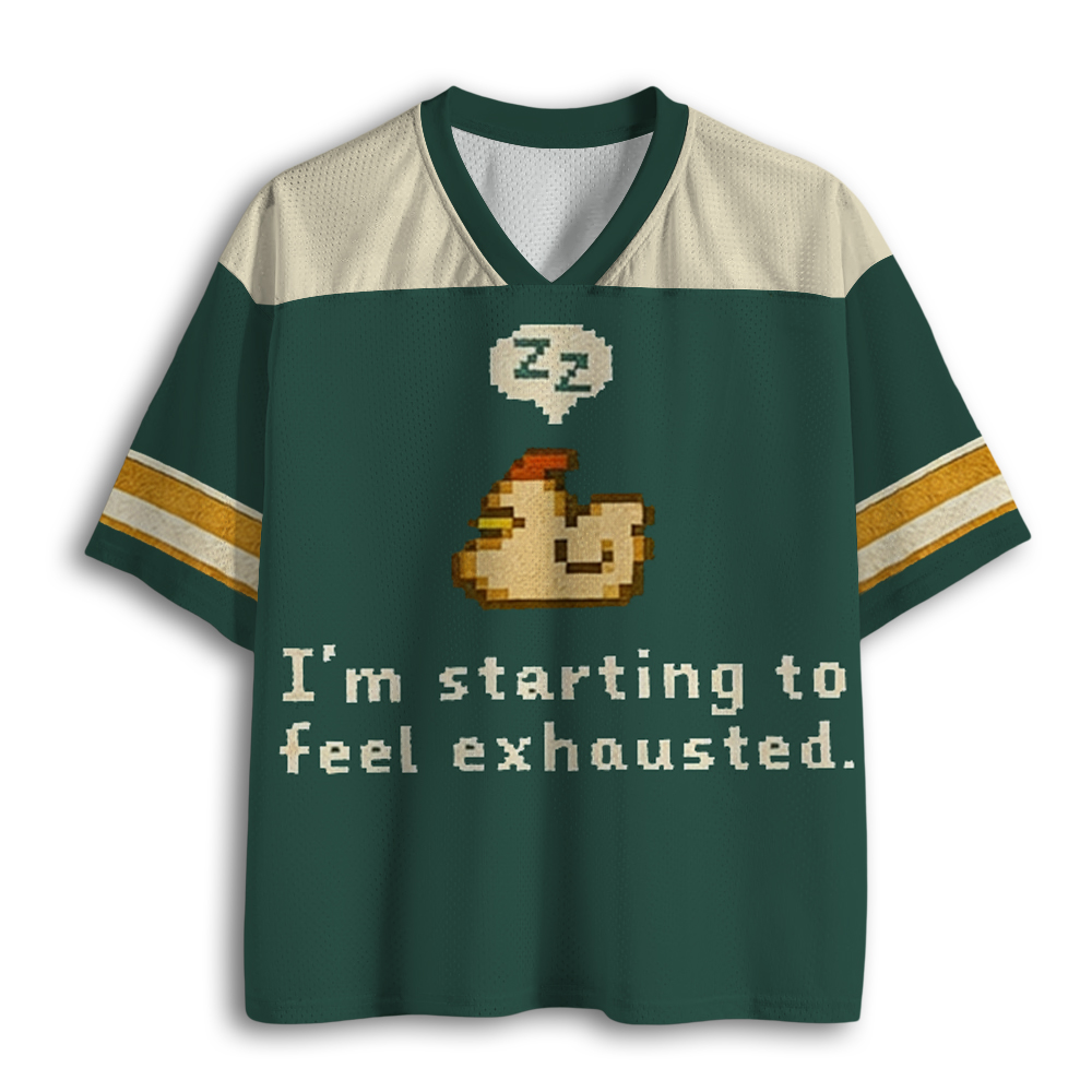 Baddiecat I'm Starting To Feel Exhausted Mesh Jersey