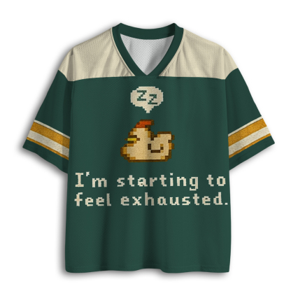 Baddiecat I'm Starting To Feel Exhausted Mesh Jersey