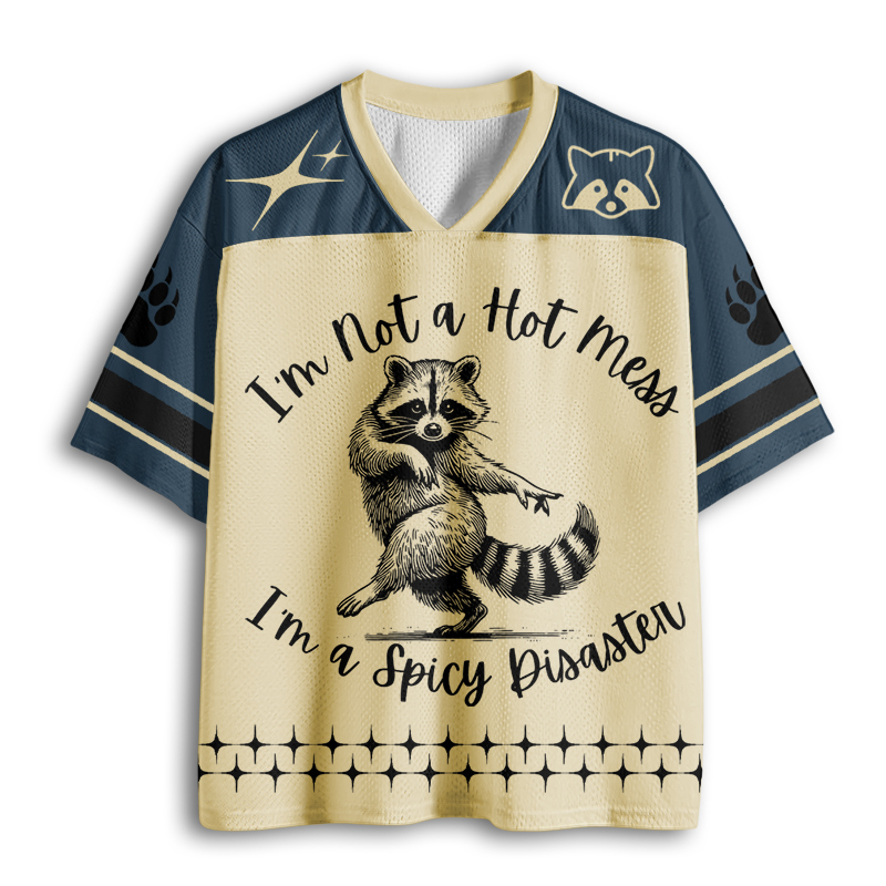 Baddiecat Spicy Disaster Raccoon Mesh Jersey