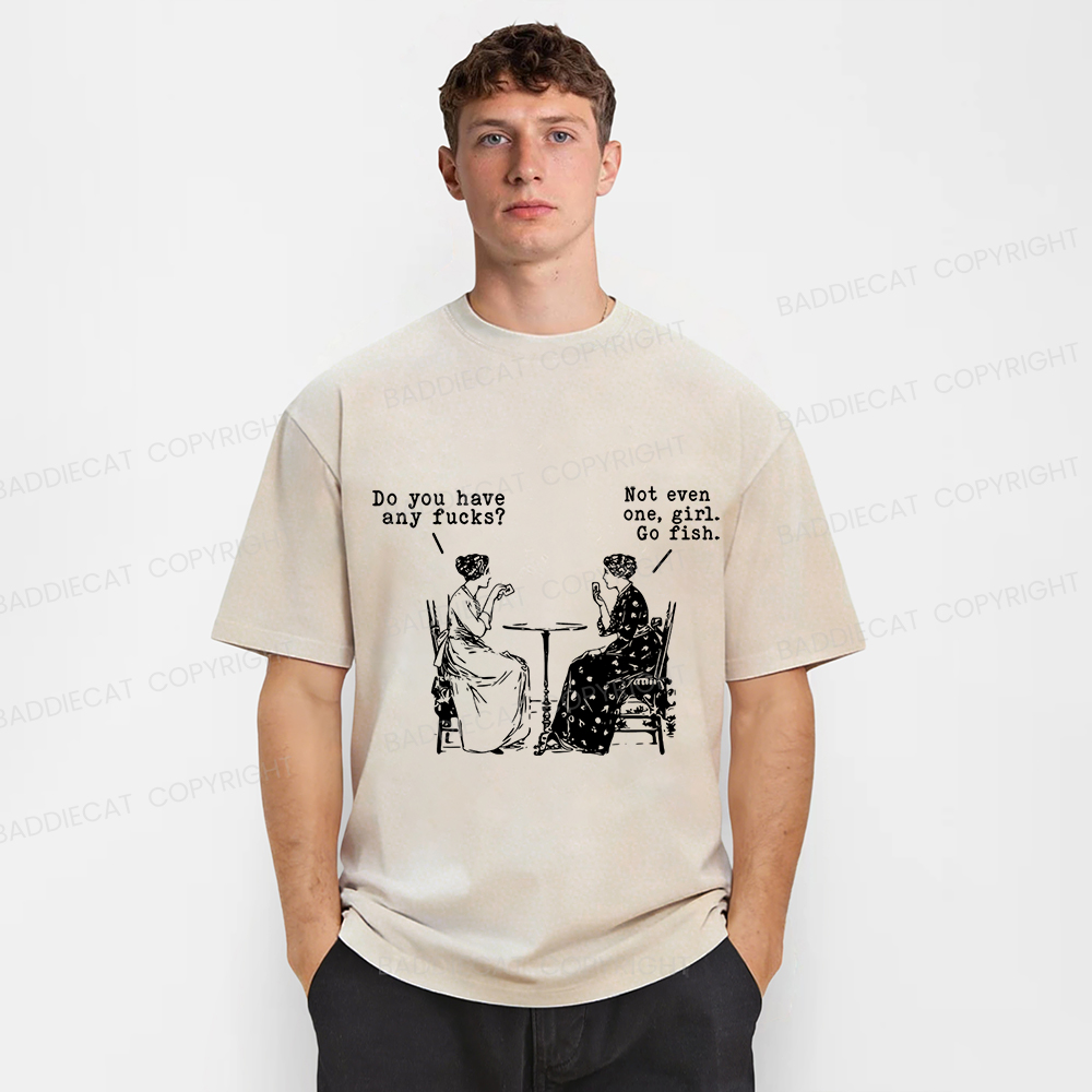Baddiecat Lady's Fun Chat Washed T-shirt