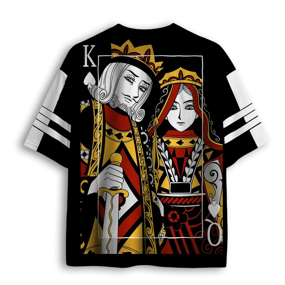 Baddiecat King And Queen Poker Mesh Jersey
