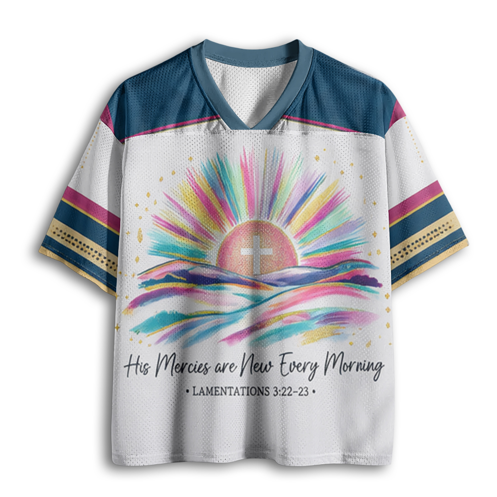 Baddiecat His Mercies Are New Mesh Jersey