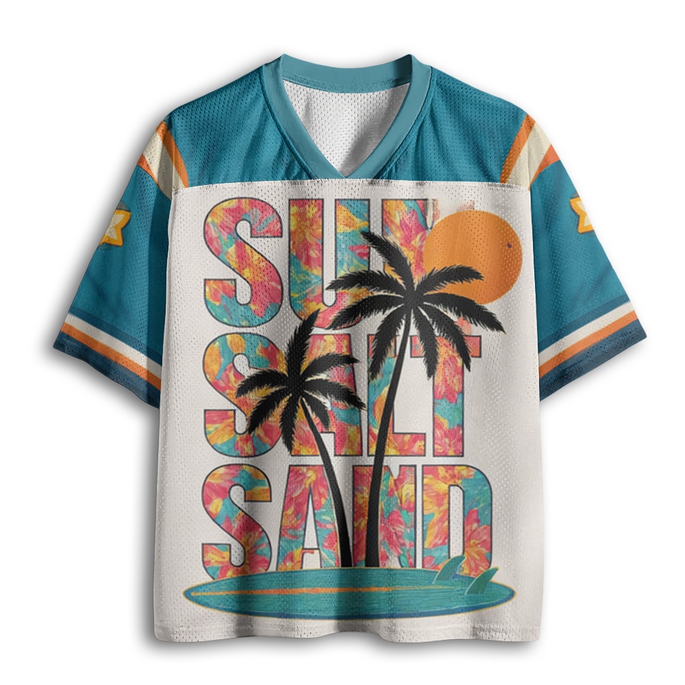 Baddiecat Beach Summer Sun Salt Sand Mesh Jersey