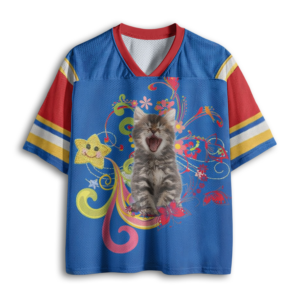 Baddiecat Happy Kitty Mesh Jersey
