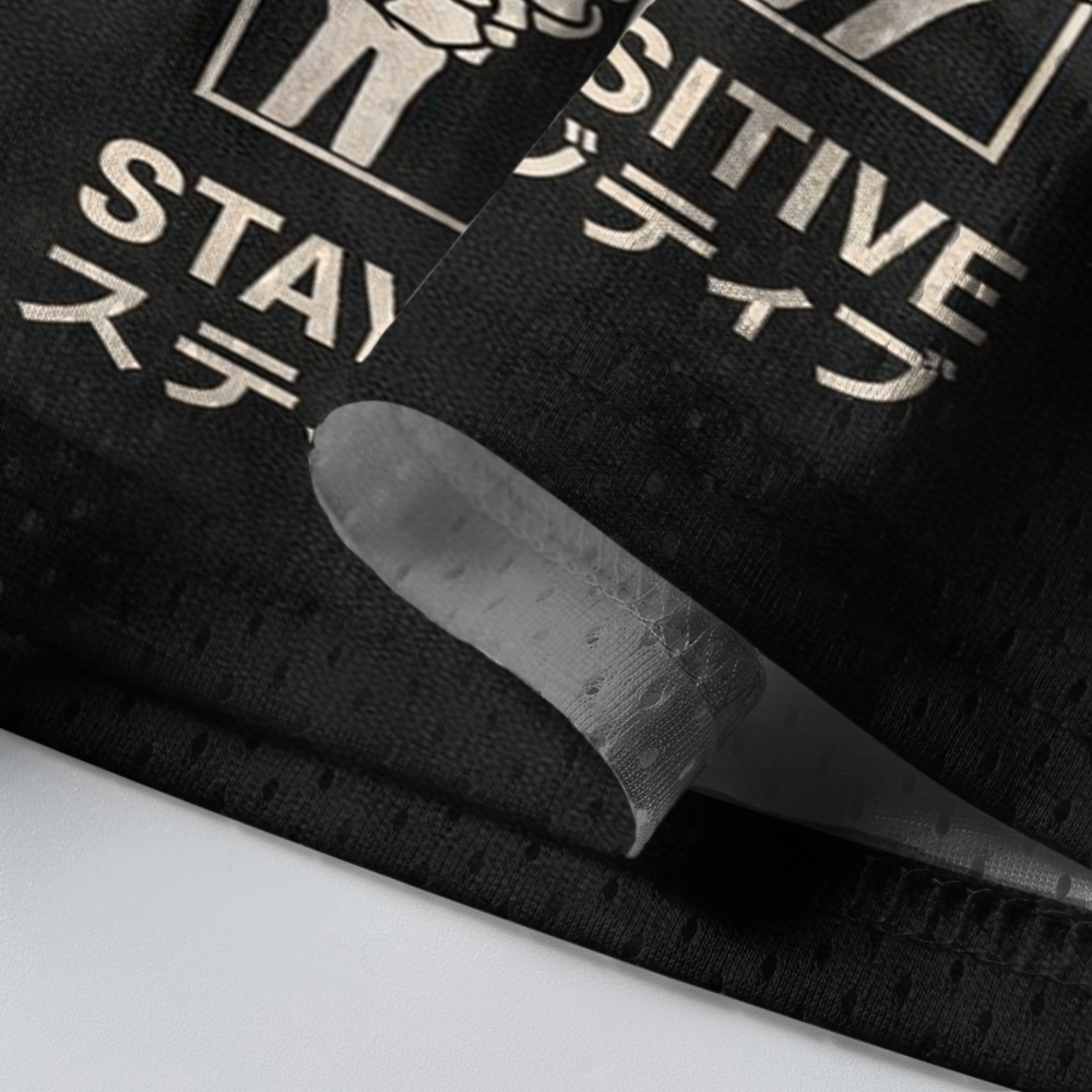 Baddiecat Skull Stay Positive Mesh Jersey