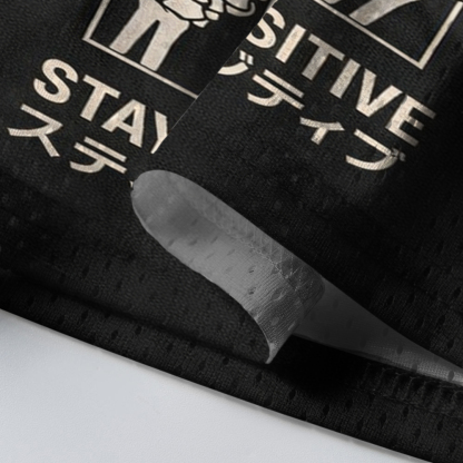 Baddiecat Skull Stay Positive Mesh Jersey