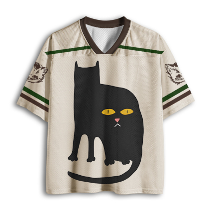 Baddiecat Black Cat Mesh Jersey