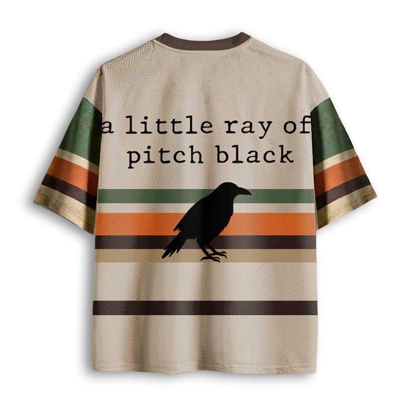 Baddiecat Dark Humor A Little Ray Of Pitch Black Mesh Jersey