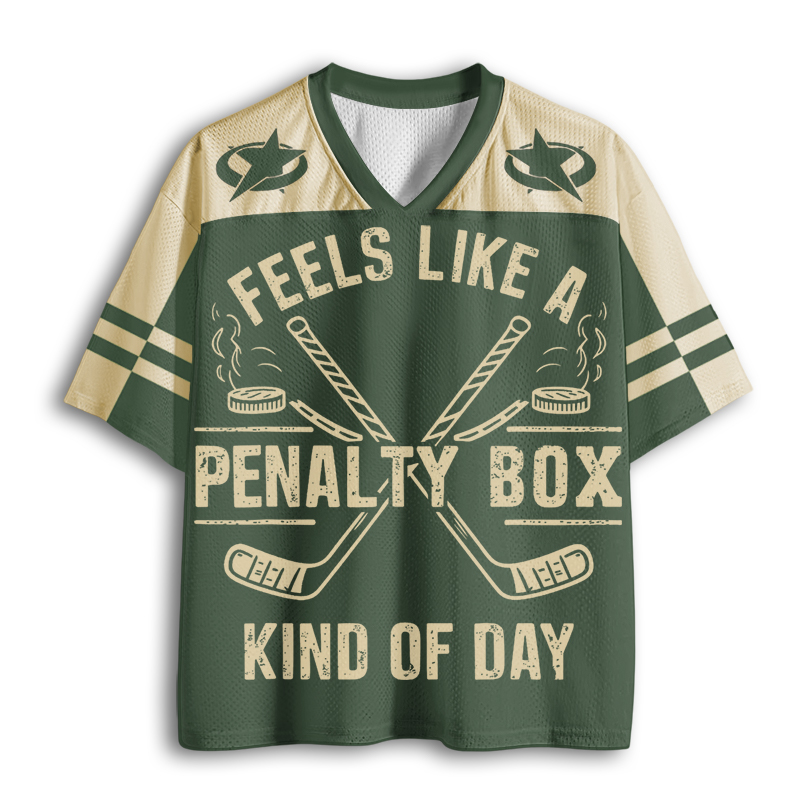 Baddiecat Feels Like A Penalty Box Kind Of Day Mesh Jersey