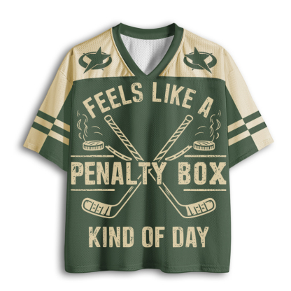 Baddiecat Feels Like A Penalty Box Kind Of Day Mesh Jersey