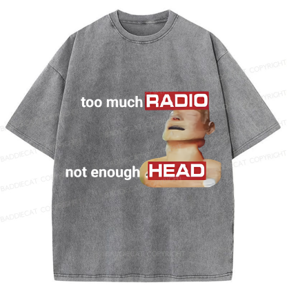 Baddiecat Funny And Humorous Emoji Packs Washed T-shirt