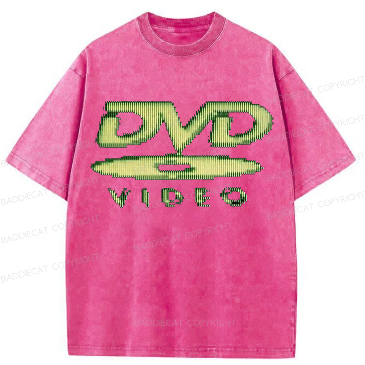 Baddiecat Retro DVD Washed T-shirt