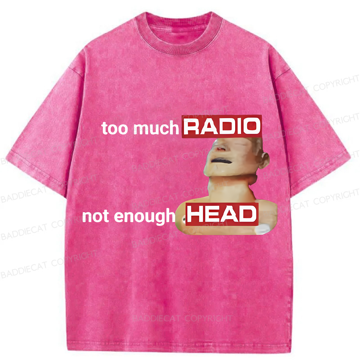 Baddiecat Funny And Humorous Emoji Packs Washed T-shirt