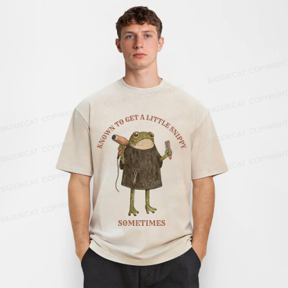 Baddiecat Funny Hair Stylist Washed T-shirt